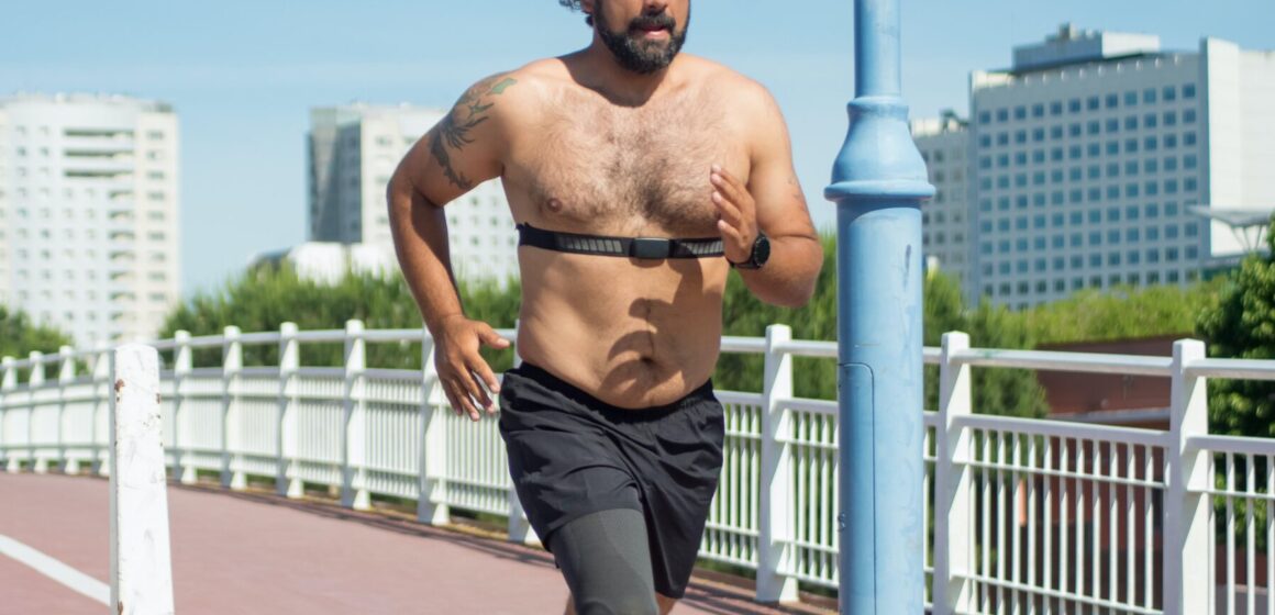 running with a chest strap