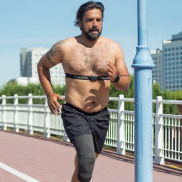 running with a chest strap